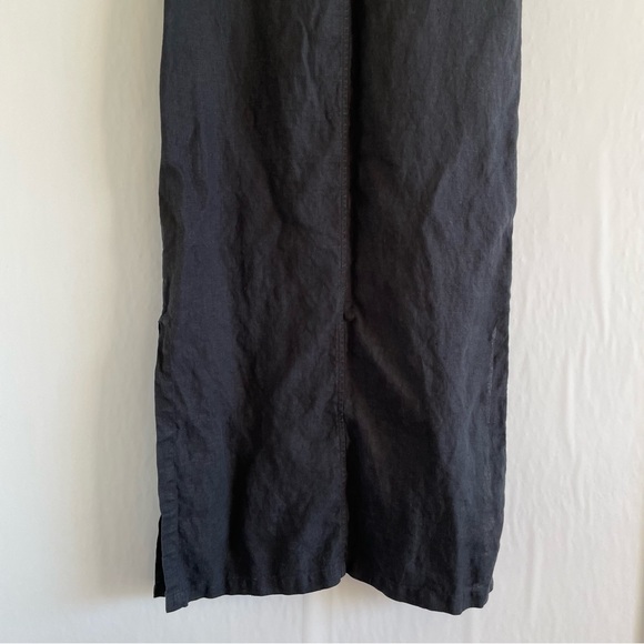 Black Linen Dress Size M - Picture 7 of 13